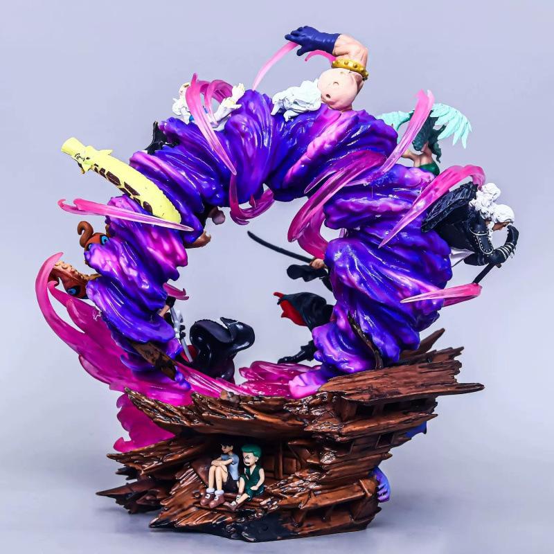 ONE PIECE Emperor Vice Yama Ghost Island LS Throne Sauron figure, statue model ornament gift straw hat group Luffy