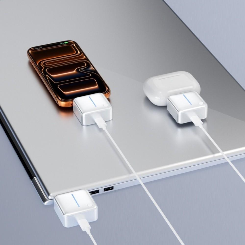 Type-C Auto Cut Off Charging Adapter Color Indicator Light Auto-Eject Charging Adapter Office Use