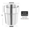 ZISIZ 304 Stainless Steel Stepped Cup