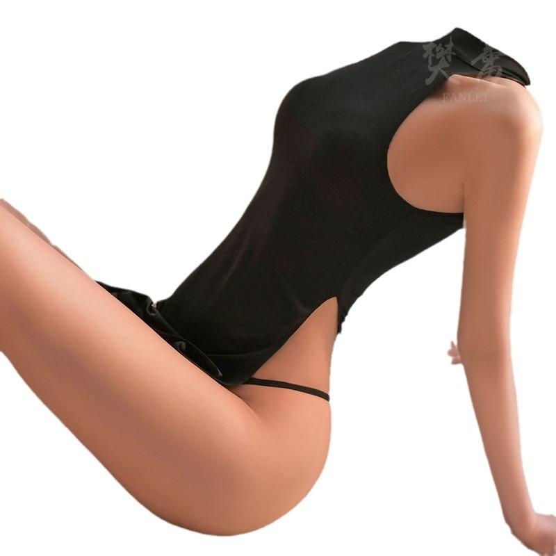 Sexy lingerie sexy split dress cheongsam pure desire to tease women hot cosplay uniform temptation