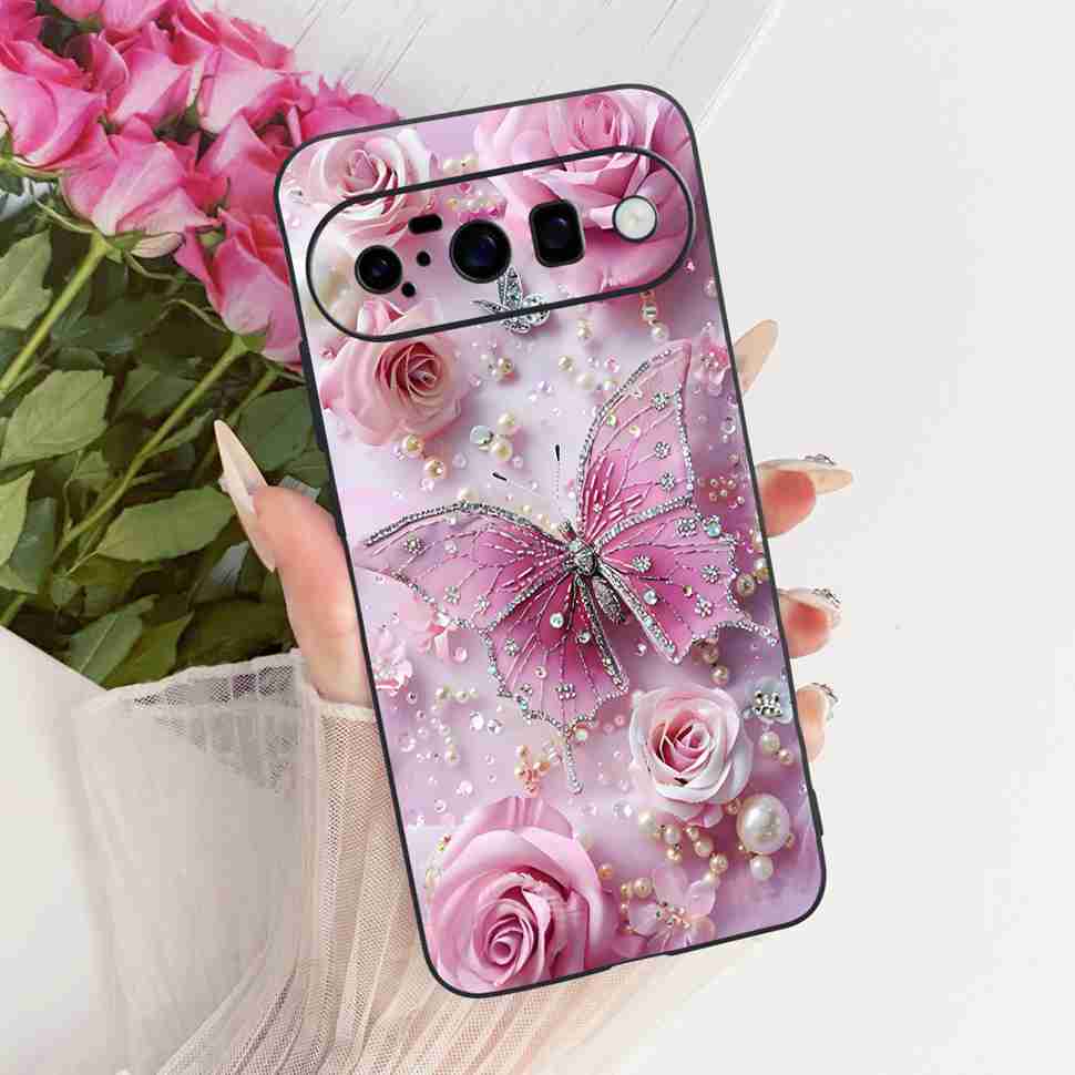 For Google Pixel 10 5G GK2MP Case Silicone TPU Black Cover For Google Pixel10 GLBW0 GL066 Retro Animal Cartoons Phone Cases Capa