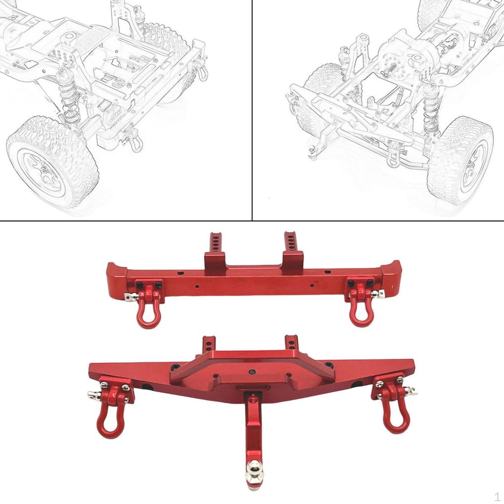 Aluminum Front And Rear Guards for MN128 RC Trucks