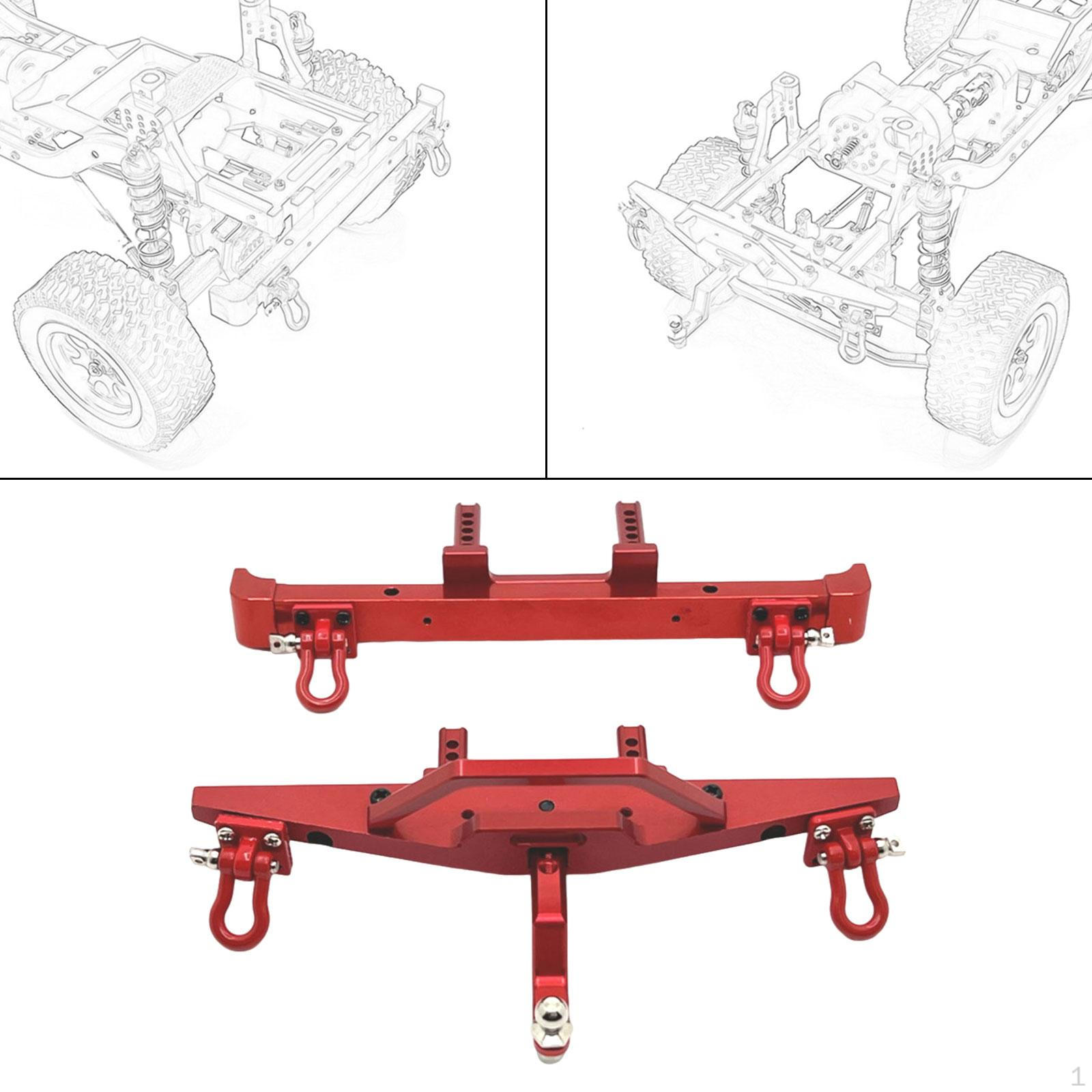 

Aluminum Front And Rear Guards for MN128 RC Trucks червоний