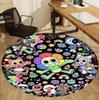 Dandy's World Pattern Round Rug, Indoor/Outdoor Mat, for Picnic, Gameroom, Bedroom, Office, Living Room, Home Decor Carpet, Birthday Gift