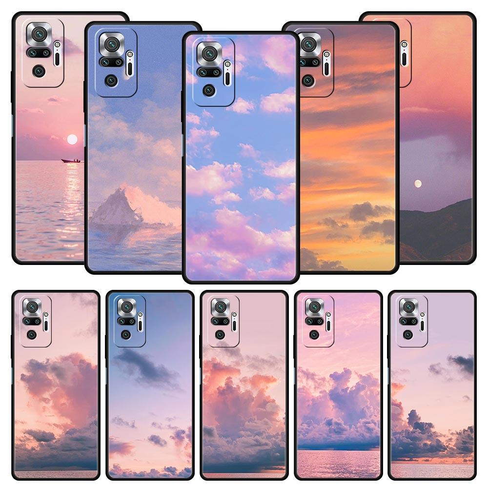 Cloud Summer Sunset Glow Phone Case For Xiaomi Redmi Note 15 14 13 12 5G 11 10 Pro Plus 4G 9S 14C 13C 12C 10C Soft TPU Cover