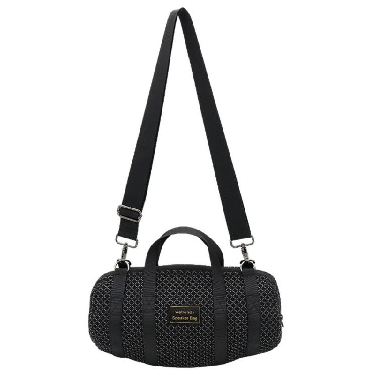Portable Speaker Travel Bag with Carry Handle, Removable Shoulder Carry and Black Storage Design for Soundbar Regular Transport Needs and Daily Use