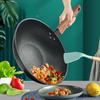Granite Non-Stick Frying Pan - Oil-Resistant Home Kitchen Cookware with Scratchproof Base for Gas/Induction Stove