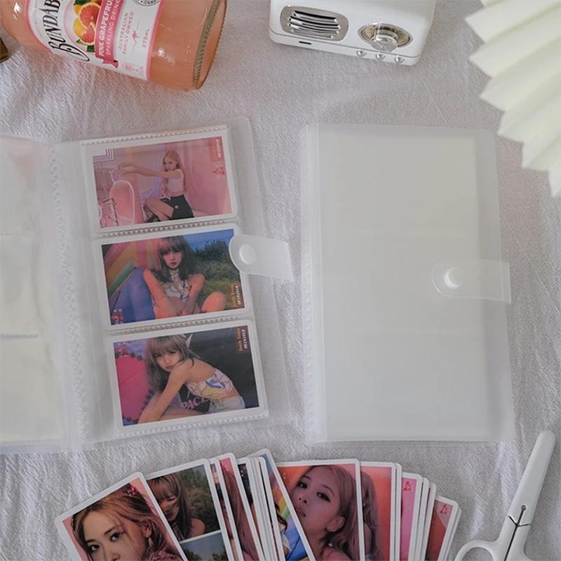 Průhledné fotoalbum Mini Polaroid album Kniha pro sbírku fotografií, karet, jízdenek Fotokarta Fotoalbum DIY pořadač