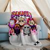Coperta stampata a tema horror di Halloween - Perfetta per divano, letto, viaggi e uso all'aperto | Lavabile in lavatrice, accogliente e resistente.