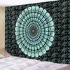 Mandala Psychedelisch Wandteppich Bohemian Wandbehang Dekor Decke Indischer Stil Yoga Schlafteppich Mandala Wandstoff