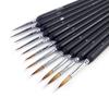 Wolf Hair Fine Tip Brush for Gouache, Watercolor & Acrylic - Wooden Handle