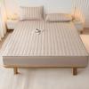 Skin-friendly Quilted Washed Cotton Fitted Sheet Mattress Protector