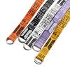 Ladies Belt Punk Street Letter Print Double D Ring Canvas Long Belt EMA