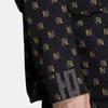 Adidas Neo Shirt Collar Print Hidden Stripe Single-Breasted Jacket Autumn Men Jacket Black HM2037