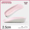 7-Minute Height-Increasing Insoles: Women's & Men's Invisible, Breathable, Sweat-Absorbing, Antibacterial, Anti-Odor PU Sports Shoes