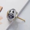 Pastoral Style Painted Ceramic 28*40mm Round Bedroom Cabinet Door Drawer Kitchen Handle Drawer Furniture Box Knobs