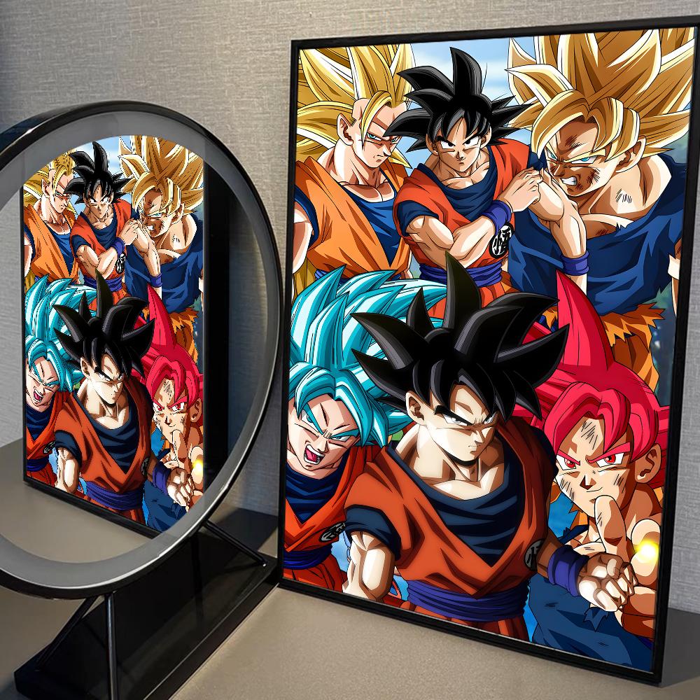 

Аниме фигурки Вегета Гоку D-Dragon Ball классические винтажные постеры HD качество настенное искусство ретро постеры для домашнего декора комнаты 21cm×30cm NoFrame