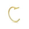 Punk 8/10mm Titanium Steel Lip Rings Cuff Clip on Fake Labret Piercing Ear Nose Hoops Unisex Women Septum Body Jewelry