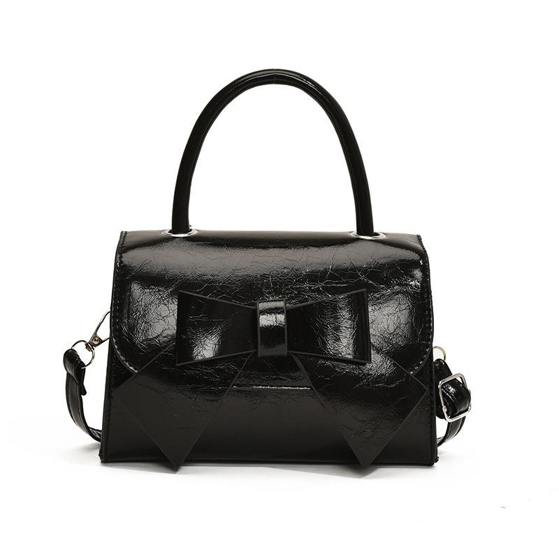 New Fashion Texture Trendy Minimalist Square Handbag with Bow Design for Women's Crossbody Bag