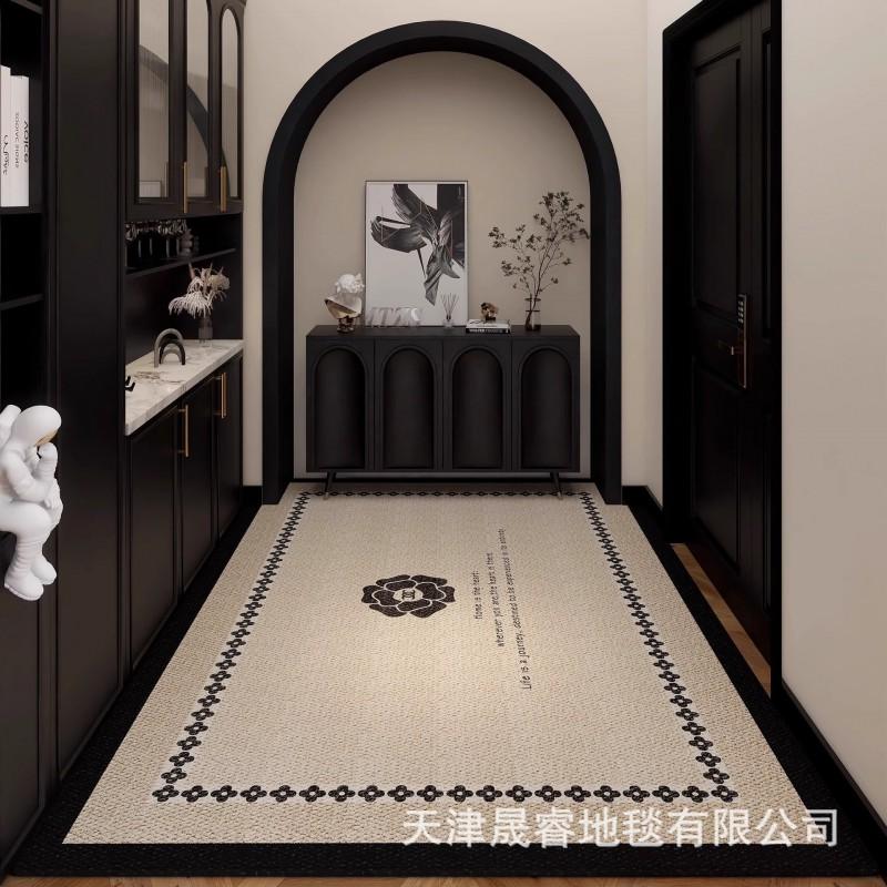 Modern Minimalist Entrance Door Mat Hallway Non-Slip Thick Floor Rug Easy Clean Nordic Style Multiple Sizes Colors
