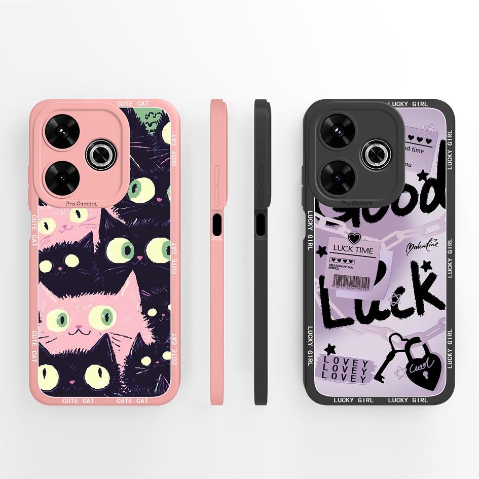 Pentru Redmi 12 13 14 13C 13R 14C 14R 4G 5G Huse Huse Flori cool Estetică Fluture Protecție pentru cameră Silicon lichid moale Potrivit pentru bara de protecție Redmi