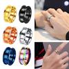 Set of 6 Grooved Finger Rings Fashionable Empty Rings DIY Rings Material