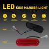 Rear Bumper Reflector Side Markers Red Lens LED Lights For 1996-2000 Toyota RAV4