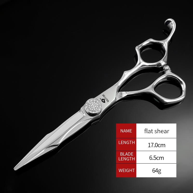 6 Inch Stainless Steel Professional Barber Hair Cut Scissors Salon Hairdressing Tools Household Thinning Scissors 6 Inch&Straight
