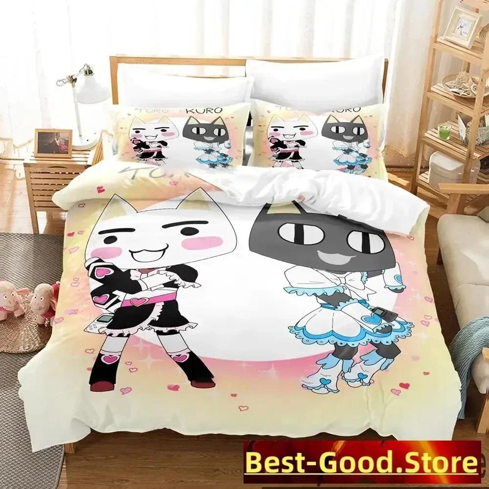 Druk 3D Toro Inoue Anime Doko Demo Issyo Zestaw Pościeli Chłopcy Dziewczęta Rozmiar Twin Queen King Poszwa na Kołdrę Poszewka Poduszka Łóżko chłopcy Dorosły