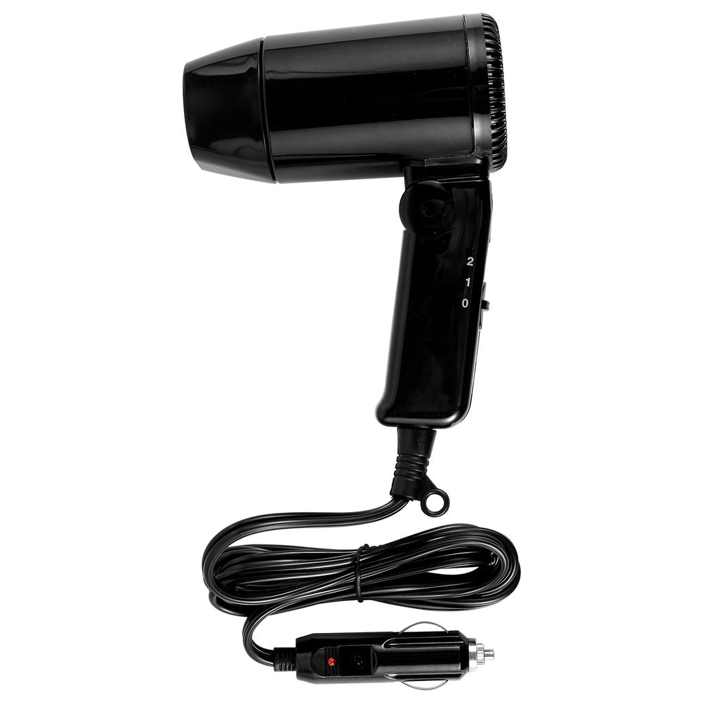 12V Car Styling Hair Dryer 2 Speed Car Hair Blow Dryer with Foldable Handle Compact Car Hair Dryer Available Hot and Cold Wind