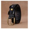 Womens Genuine Leather Belt With Hollow Cut Design Slim Waistband Casual Office Jeans Outfits Zinc Alloy Pin Buckle
