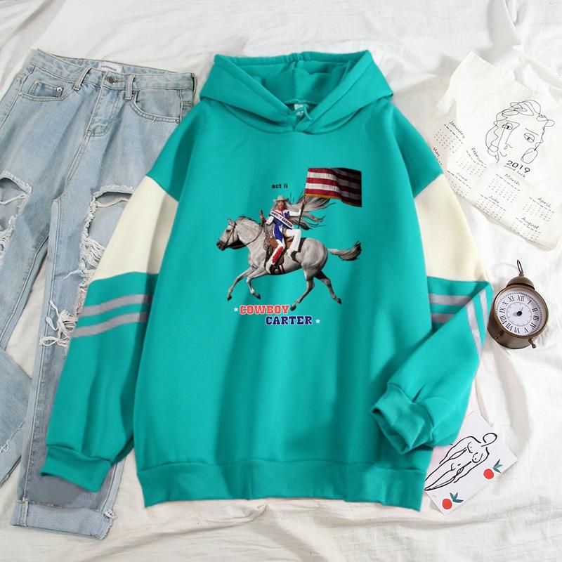 Americká Vintage Barevný Blok Pár Volný Střih Mikina Ležérní Streetwear Dospívající Kluci