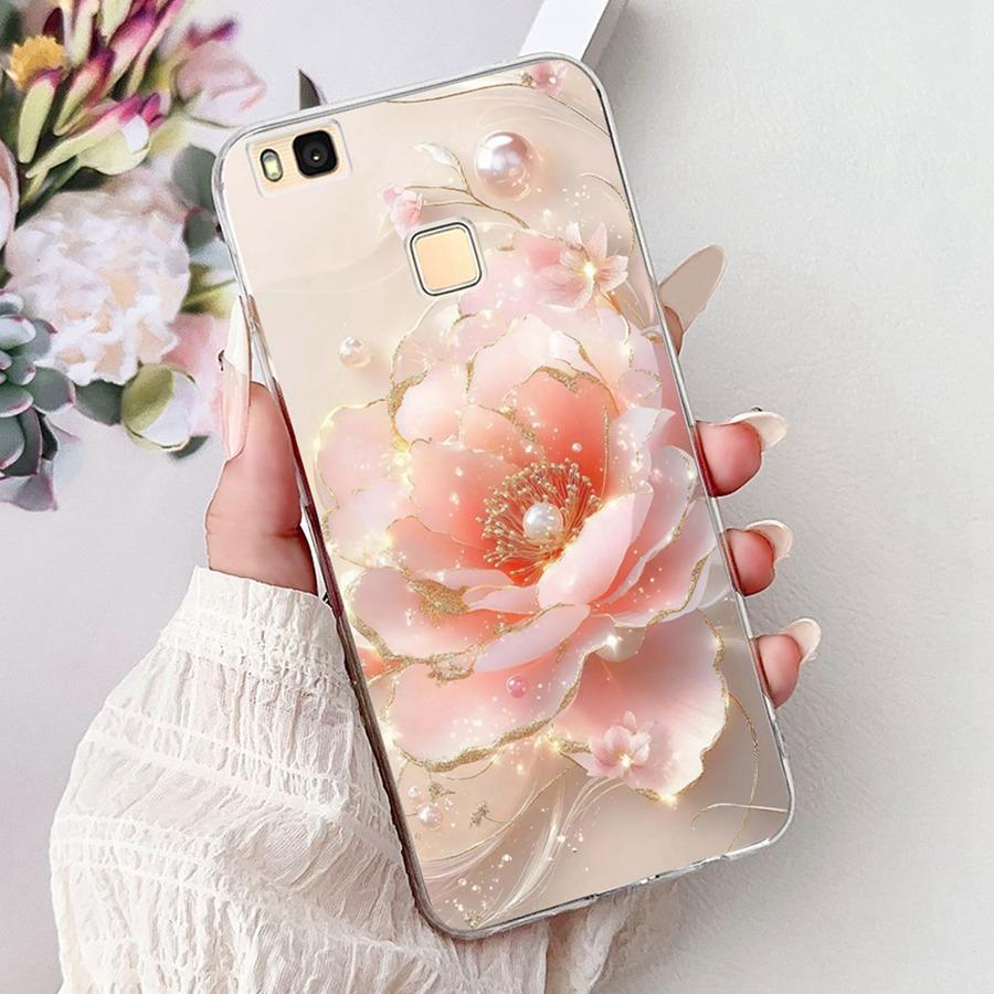 For Huawei P9 Lite Case VNS-L21 VNS-L31 Luxury flower Painted Proective Cover Soft Silicone Phone Case For HuaweiP9Lite Funda