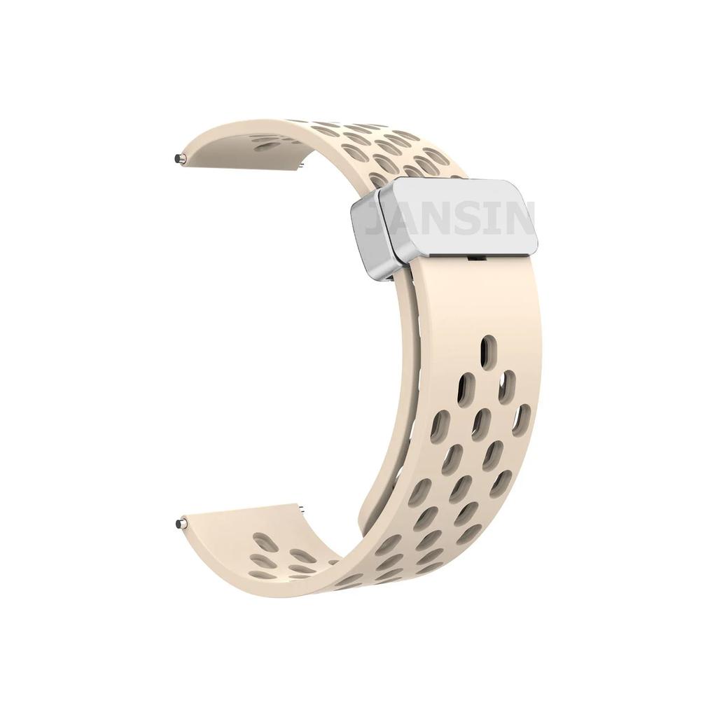22mm Magnetic Silicone Strap For Amazfit Bip 6 5 5 Unity/GTR 2 3 4 Breathable For Amazfit Stratos/Balance/Pace Sports Wrist Belt