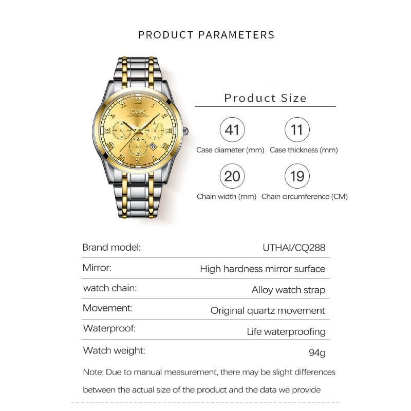 OPK Fashion Mens Watches Top Brand Luxury Quartz Wrist Watch for Men Waterproof Sport Chronograph Watch