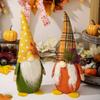 4pcs Thanksgiving Tabletop Gnomes Figurines Thanksgiving Celebration Gnomes Display Pieces for Office or Dorm Decoration