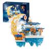 China Mythological Architecture Micro Daimond Block Moon Palace Building Brick Construction Toy Nanobrick Collection With Light