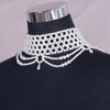 Stylish Layer Pearls Necklace Versatile Fashion Accessory Can Pair Casual Outfits Professional Attire Effortlessly