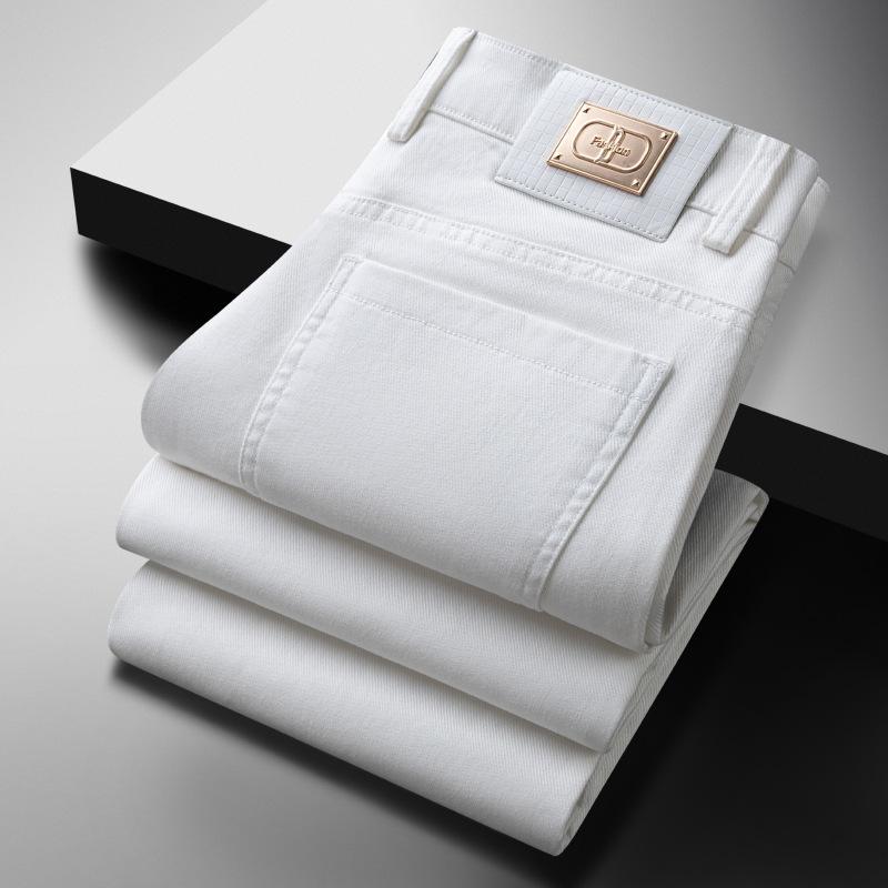 Autumn and Winter New Men's High-end Luxury Business Casual Pants Loose Straight Pants Stretch Joker Pants.