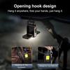 Mini LED Keychain Portable Lighting Double COB Lights Built-in Battery Type-C Rechargeable 90 ° Fold Outdoor Camping Lantern