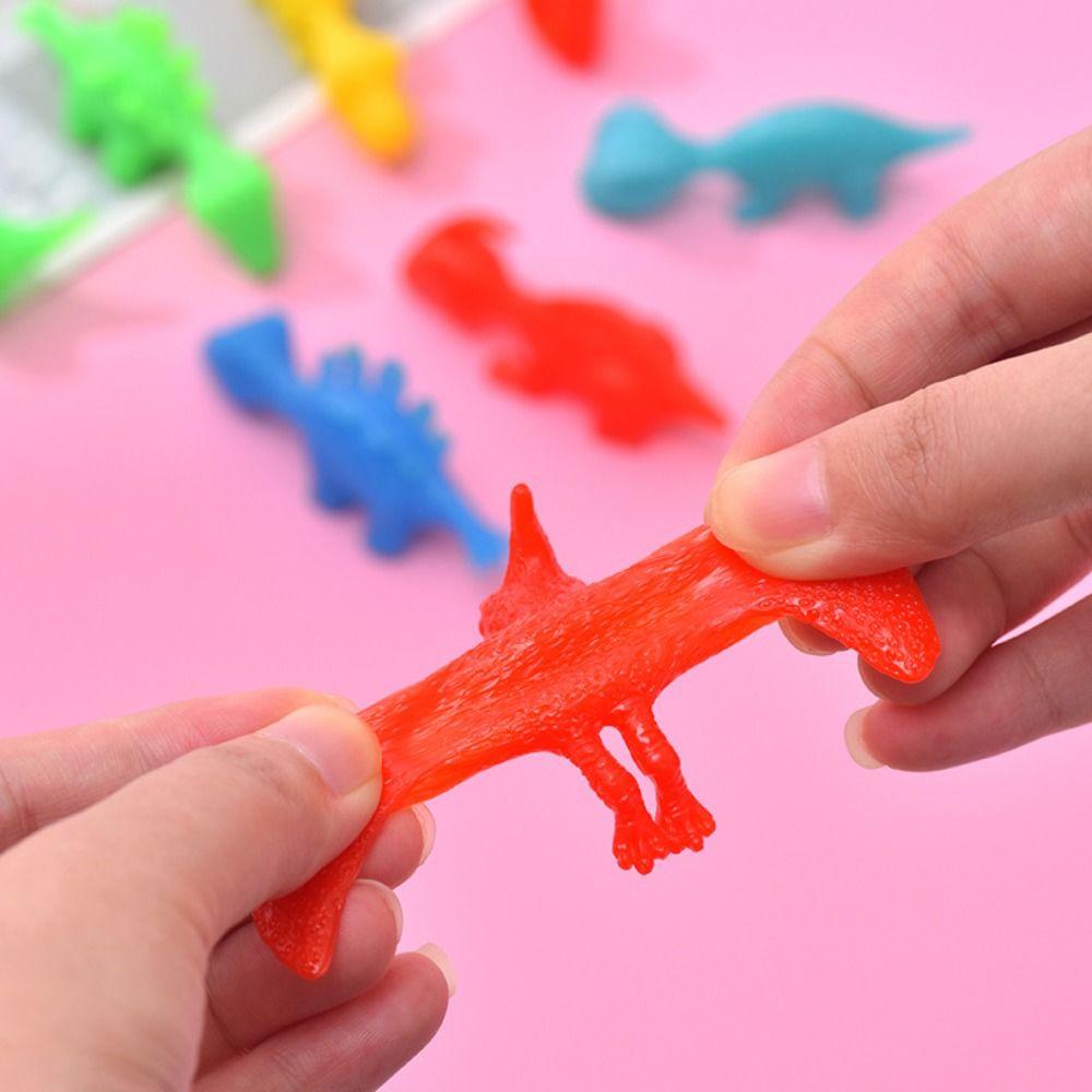 5pcs Dinosaur Launch Dinosaur Plastic Flying Dinosaur Finger Toys  Party Favors