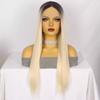 Lace Wig Hand-Tied Front Long Straight Synthetic Women