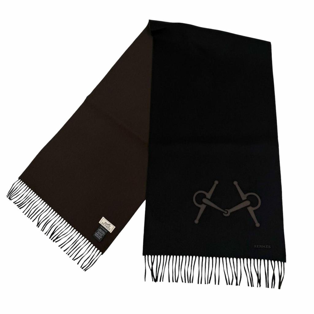 Excellent HERMES Scarf cashmere mens Used