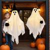 Lightweight Haunted House Props Halloween Hanging Ghost Light, Decorative Couple Lamp with Witch Hats Decor, Decorations for Reusable