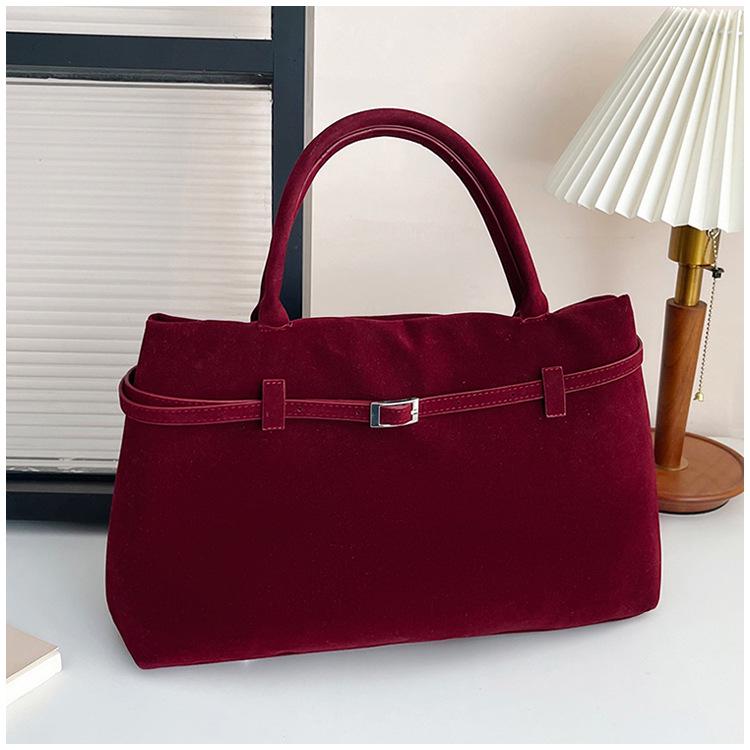 Torba typu tote vintage Niche Suede: Duża pojemność, wszechstronna moda dojazdowa