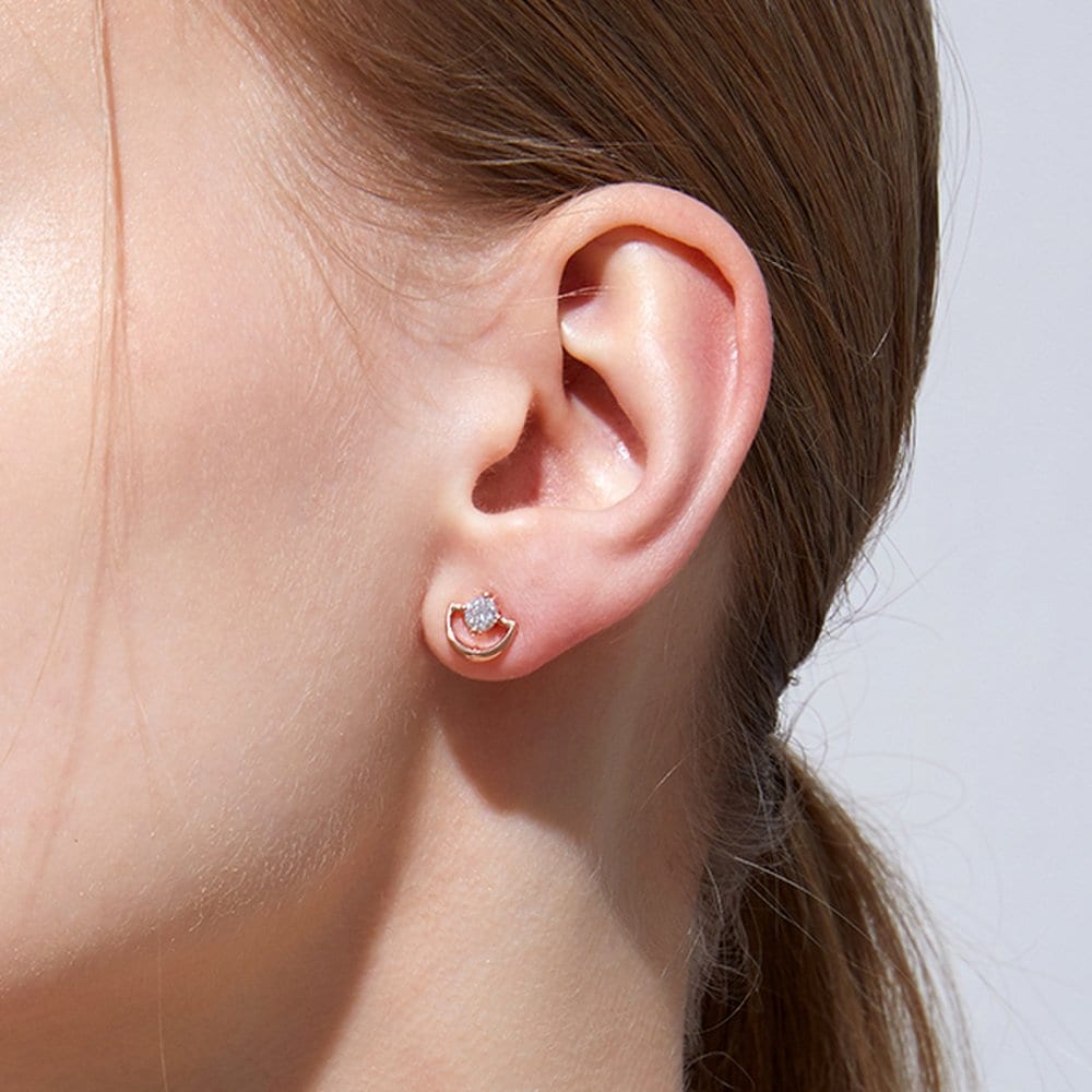 [Stonehenge] Silver Earrings Sc1668