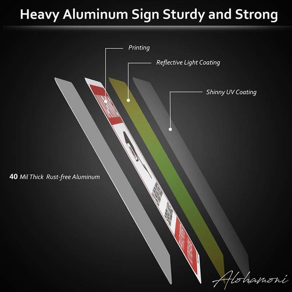 ALOHAMONI American USA Tin Plate Vintage Metal License Beach West Surfboard 8 Sunset Sign, Plate, Plate, Resort, California, Coast, Hawaii, (Resort