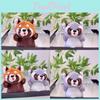 Small Endearing Raccoon Plush Toy Keychain Super Soft And Lovable Animal Decor