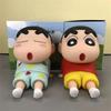 Crayon Shin Chan Character Phone Holder, Anime Desktop Accessories, Cartoon Tv Watching Phone Holder, Cute Doll Accessories