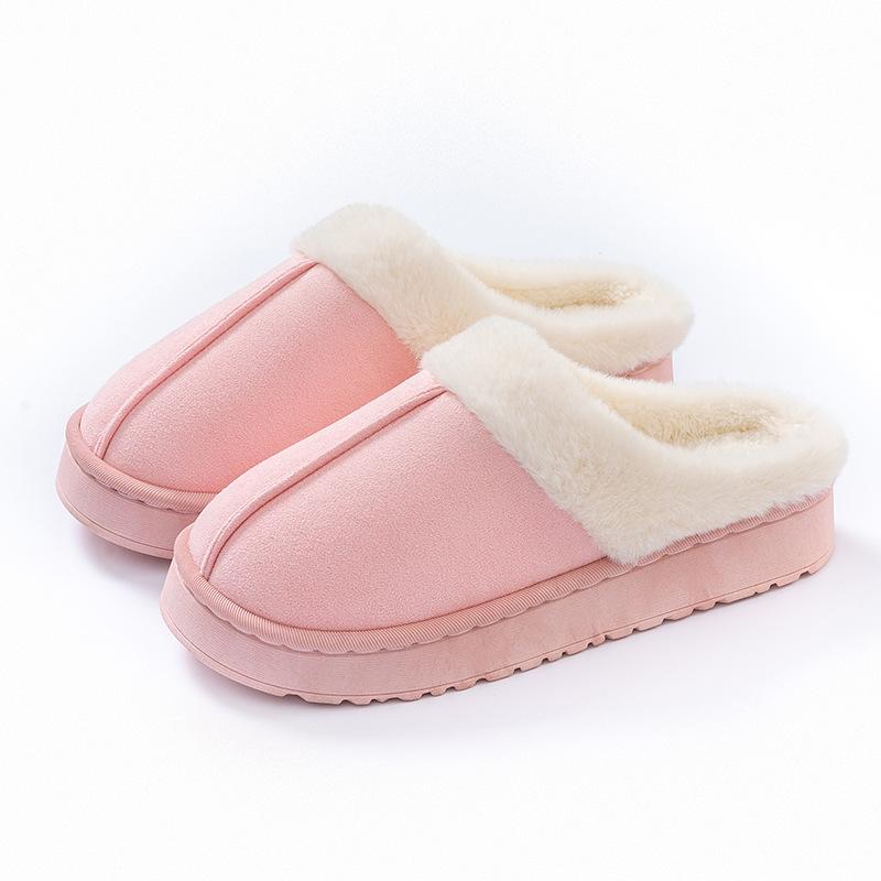 Unisex Couple Slippers, Winter Home Comfort In Fluffy Slippers with Soft Plush Upper and Comfortable